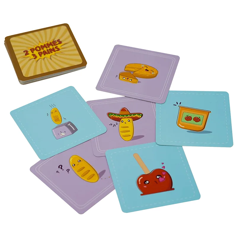 2 pommes 3 pains - observation et rapidité - cartes