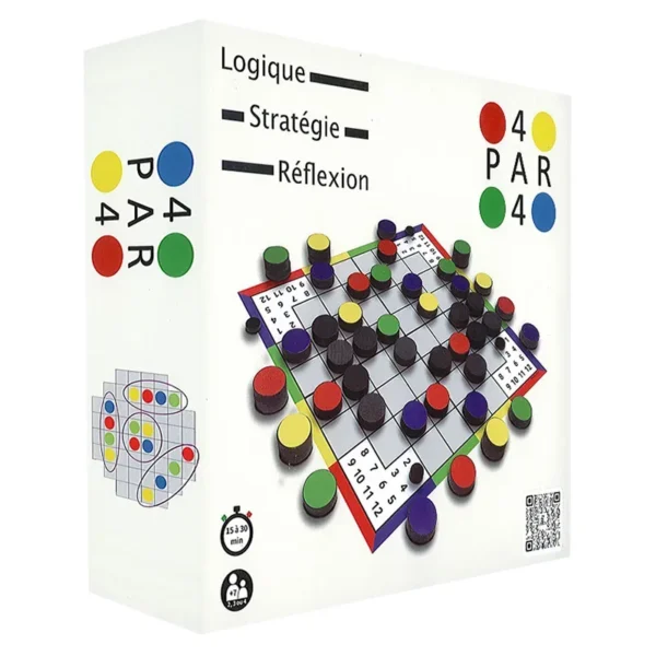 4 par 4 - boite de jeu