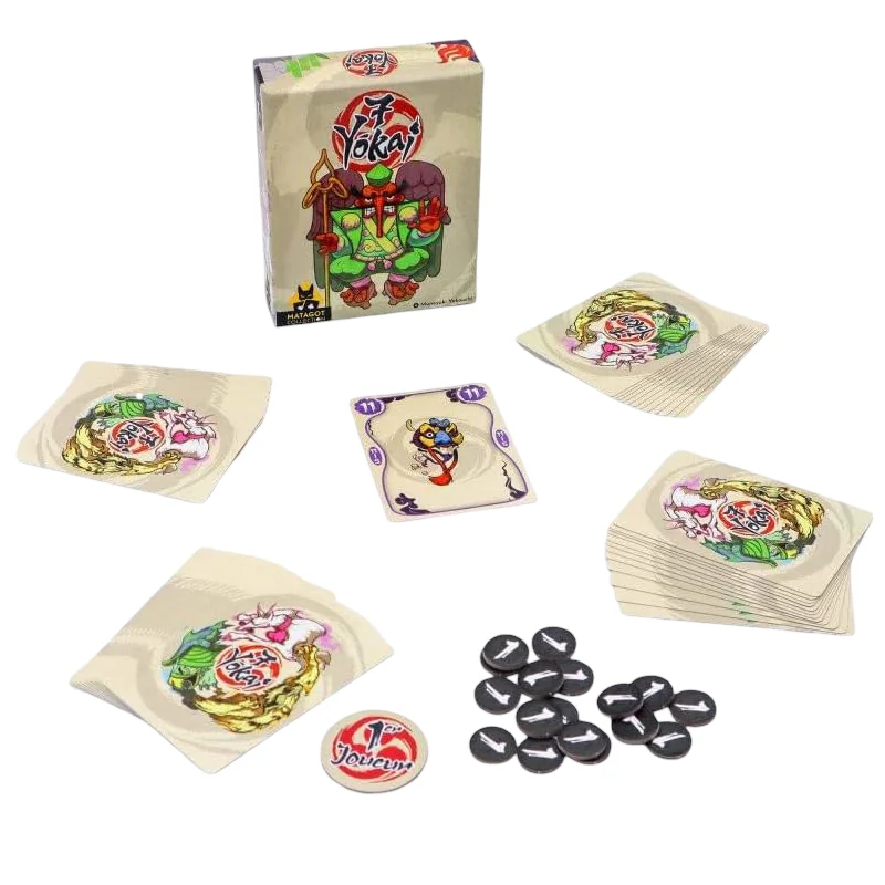 7 yokai - jeu de réflexion et de stratégie - contenu de la boite