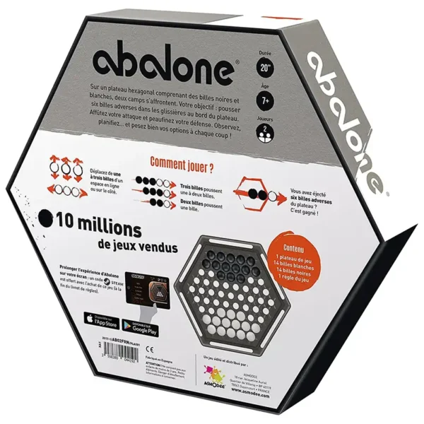 Abalone - dos de la boite