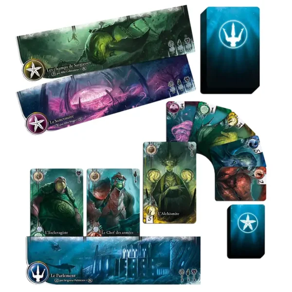 Abyss - réflexion et stratégie - cartes