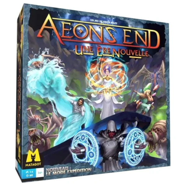 Aeon's end - une ère nouvelle - réflexion et stratégie - boite de jeu