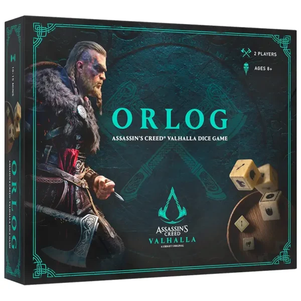 Assassin's Creed Valhalla : Orlog dice game - réflexion et stratégie - boite de jeu