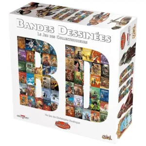 Bande dessinées : le jeu des collectionneurs - réflexion et stratégie - boite de jeu