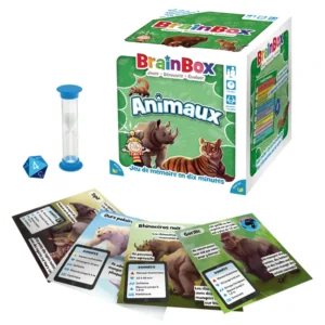 BrainBox animaux - mémoire et rapidité - contenu de la boite