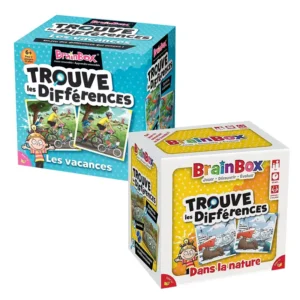 BrainBox trouve les différences - mémoire et rapidité - boites de jeu