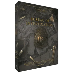 Bureau of investigation : enquête à Arkham et autres contrées - réflexion et déduction - boite de jeu