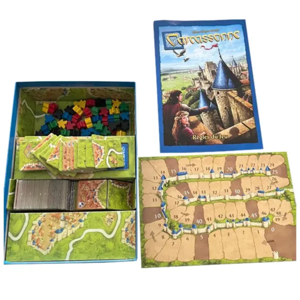 Carcassonne - observation et stratégie - contenu de la boite