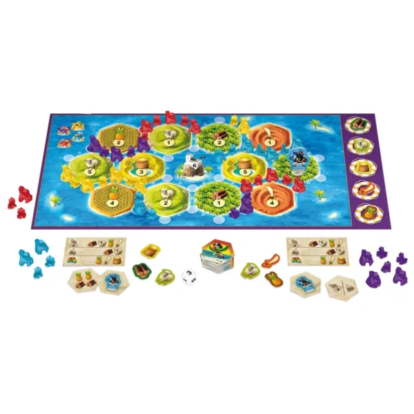 Catan junior - réflexion et stratégie - contenu de la boite