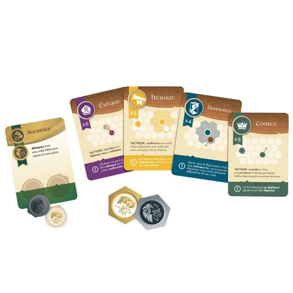 Champ d'honneur - cartes et pions