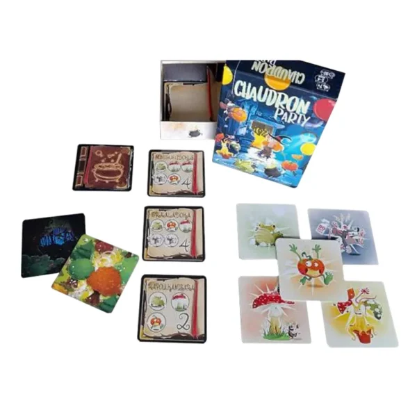 Chaudron party - mémoire et stratégie - contenu de la boite