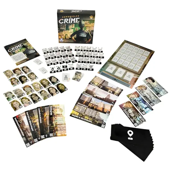 Chronicles of crime - observation et déduction - contenu de la boite