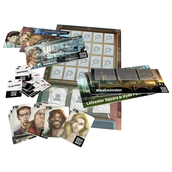 Chronicles of crime - observation et déduction - plateau et cartes