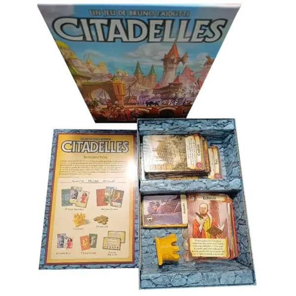 Citadelles - réflexion et stratégie - contenu de la boite