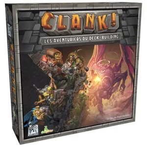 Clank ! - les aventuriers du deck-building - réflexion et stratégie - boite de jeu