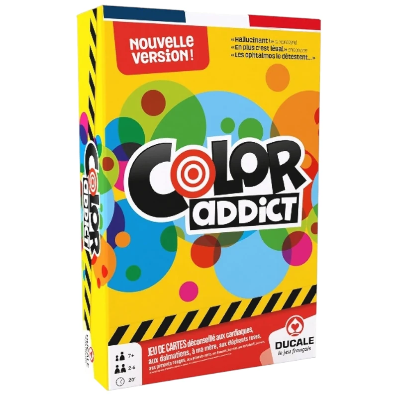 Color addict - observation et rapidité - boite de jeu