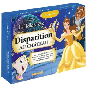 Escape box - la Belle et la Bête - disparition au château - observation et déduction - boite de jeu