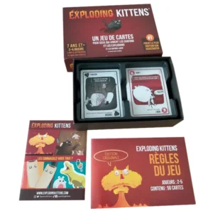 Exploding kittens - classique revisité - contenu de la boite
