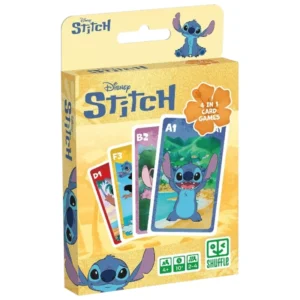 Jeu de famille 4 en 1 Stitch - classique revisité - boite de jeu