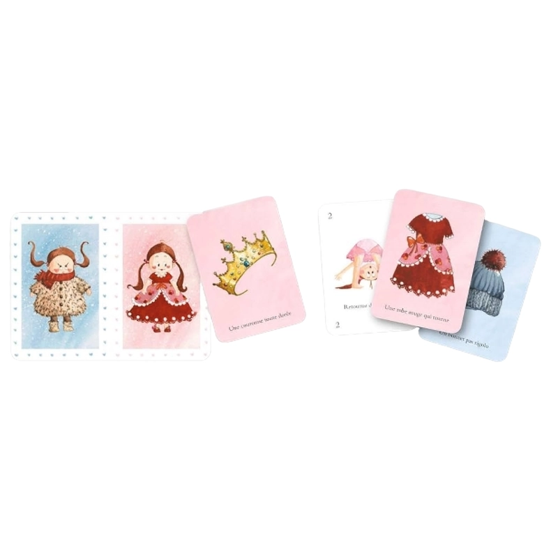 La princesse coquette - observation et rapidité - cartes
