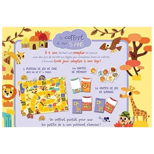 Le coffret de mes 5 ans - classique revisité - dos de la boite