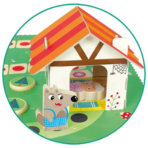 Le petit chaperon rouge - classique revisité - maison de mère-grand
