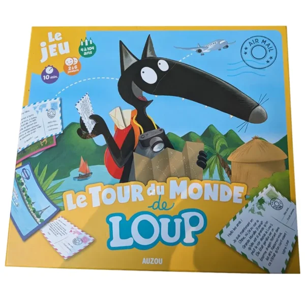 Le tour du monde de Loup - réflexion et stratégie - boite de jeu