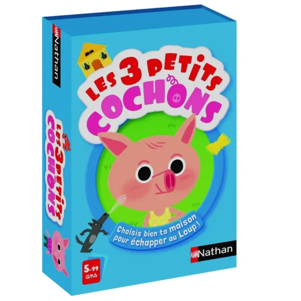 Les 3 petits cochons - réflexion et stratégie - boite de jeu