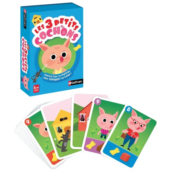 Les 3 petits cochons - réflexion et stratégie - contenu de la boite