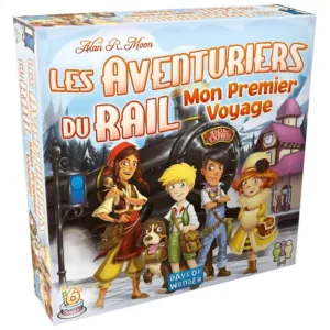 Les aventuriers du rail kids - réflexion et stratégie - boite de jeu