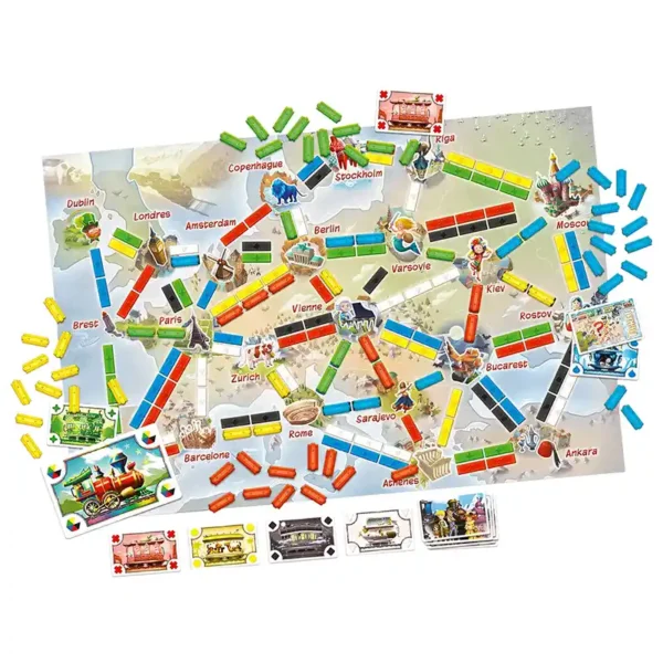 Les aventuriers du rail kids - réflexion et stratégie - plateau