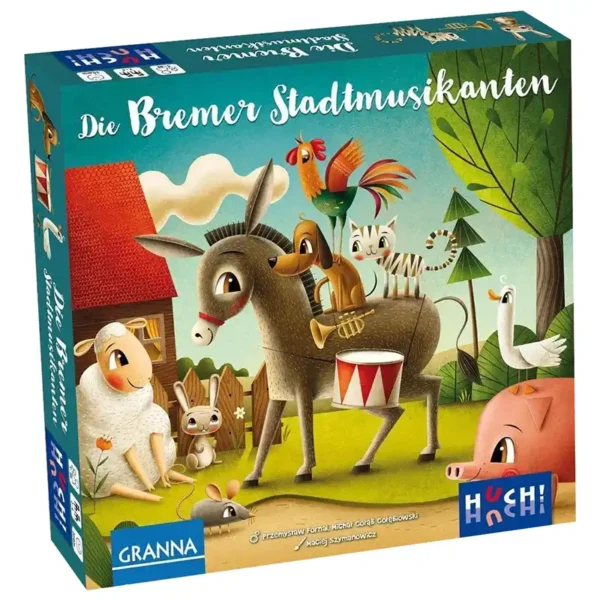 Les musiciens de Brême - réflexion et stratégie - boite de jeu