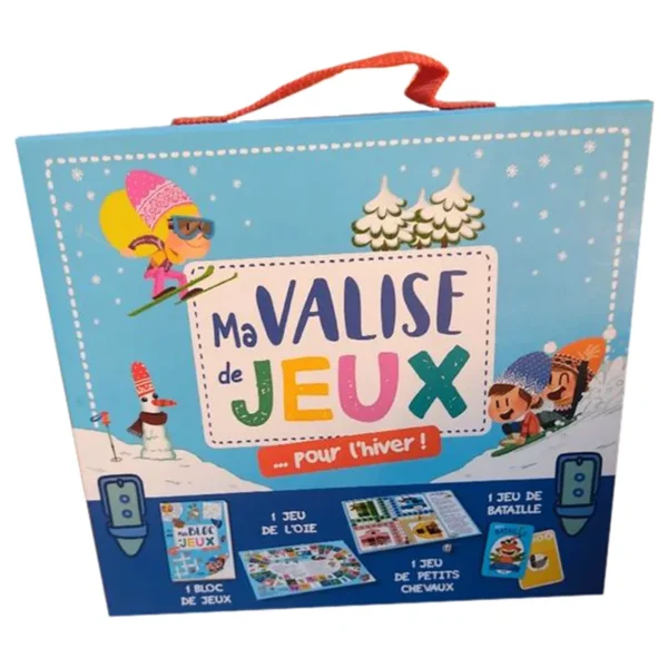 Ma valise de jeux pour l'hiver - classique revisité - boite de jeu