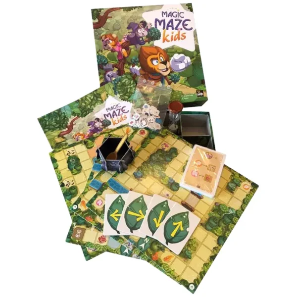 Magic maze kids - réflexion et stratégie - contenu de la boite