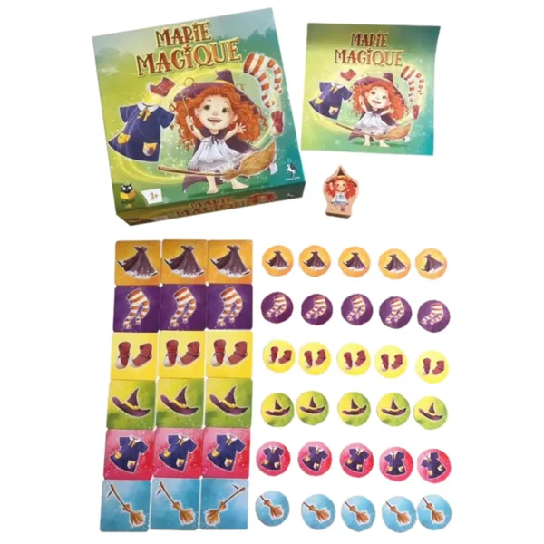 Marie magique - mémoire et déduction - contenu de la boite