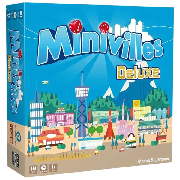 Minivilles deluxe - réflexion et stratégie - boite de jeu