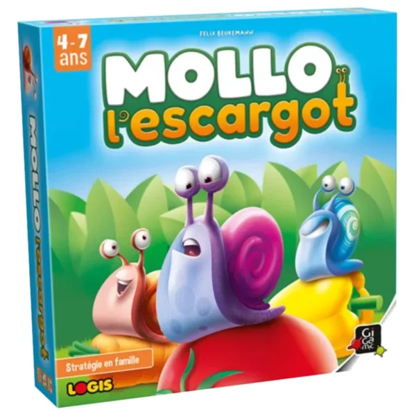Mollo l'escargot - réflexion et stratégie - boite de jeu