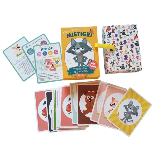 Mon premier jeu de mistigri - classique revisité - contenu de la boite