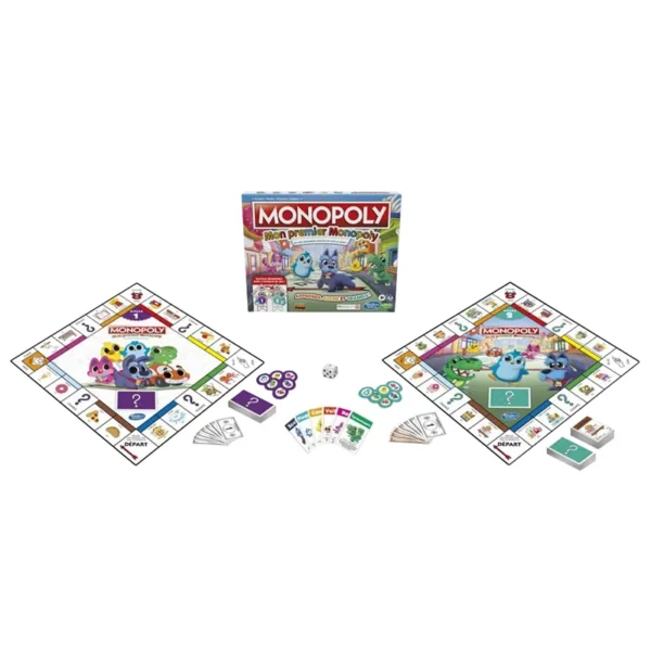 Mon premier monopoly - classique revisité - contenu de la boite