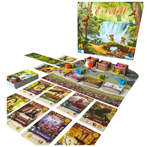 Mon p'tit Everdell - réflexion et stratégie - contenu de la boite