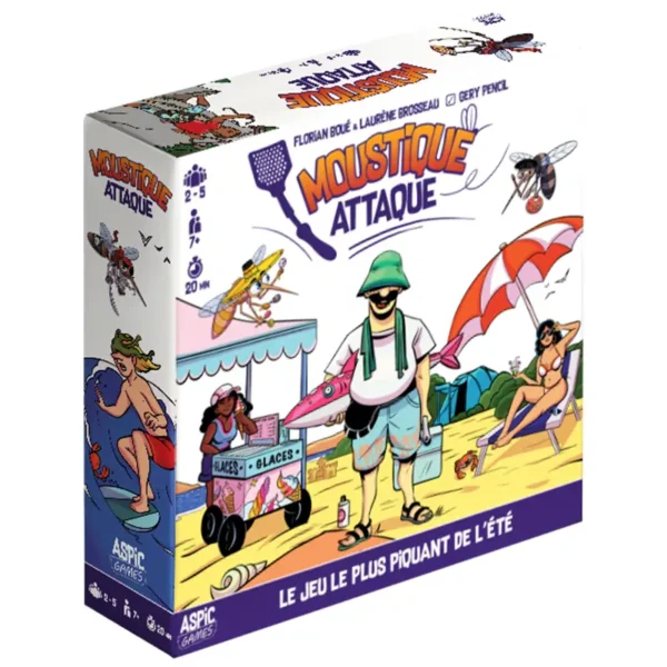 Moustique attaque - réflexion et déduction - boite de jeu