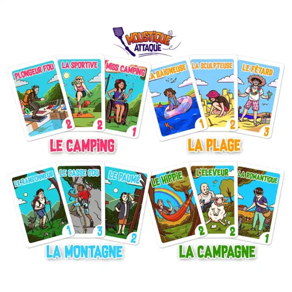 Moustique attaque - réflexion et déduction - familles