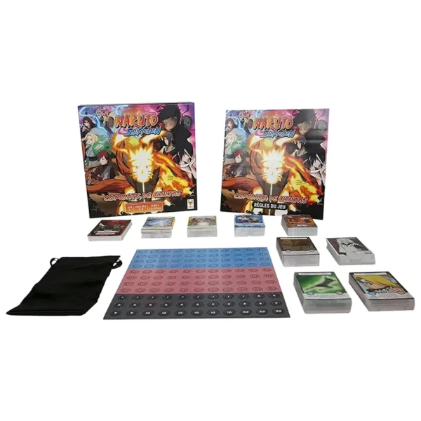 Naruto Shippuden : combat de ninjas - réflexion et stratégie - contenu de la boite