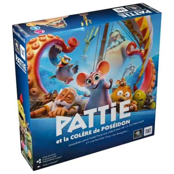 Pattie et la colère de Poseidon - réflexion et stratégie - boite de jeu