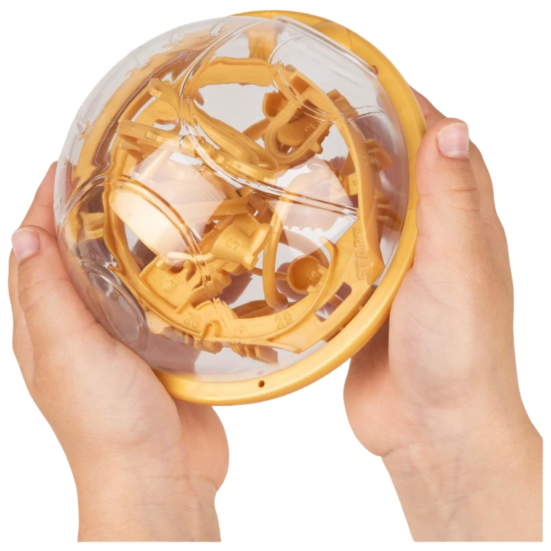 Perplexus Go Vif d'or - Jeu d'adresse - vue agrandie de la sphère
