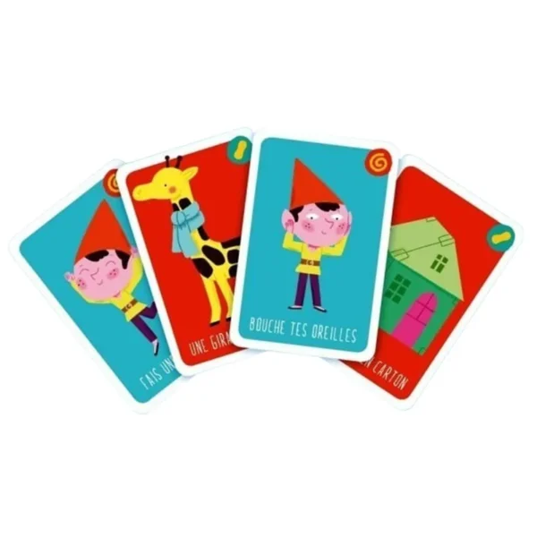 Pirouette cacahuète - mémoire et rapidité - cartes