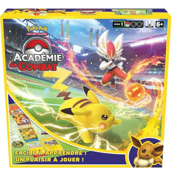 Pokémon - Académie de combat - réflexion et stratégie - boite de jeu