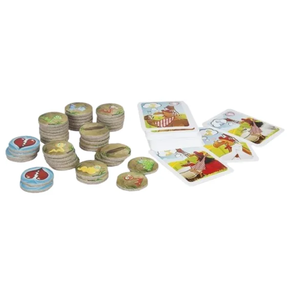 Poulettes - observation et rapidité - cartes et jetons