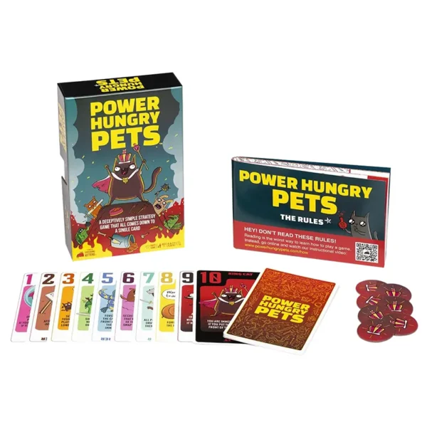 Power hungry pets - réflexion et stratégie - contenu e la boite