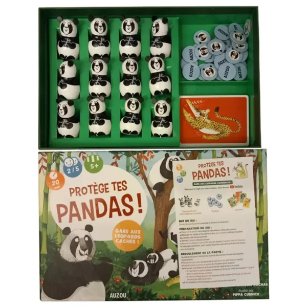 Protège tes Pandas ! - réflexion et déduction - contenu de la boite